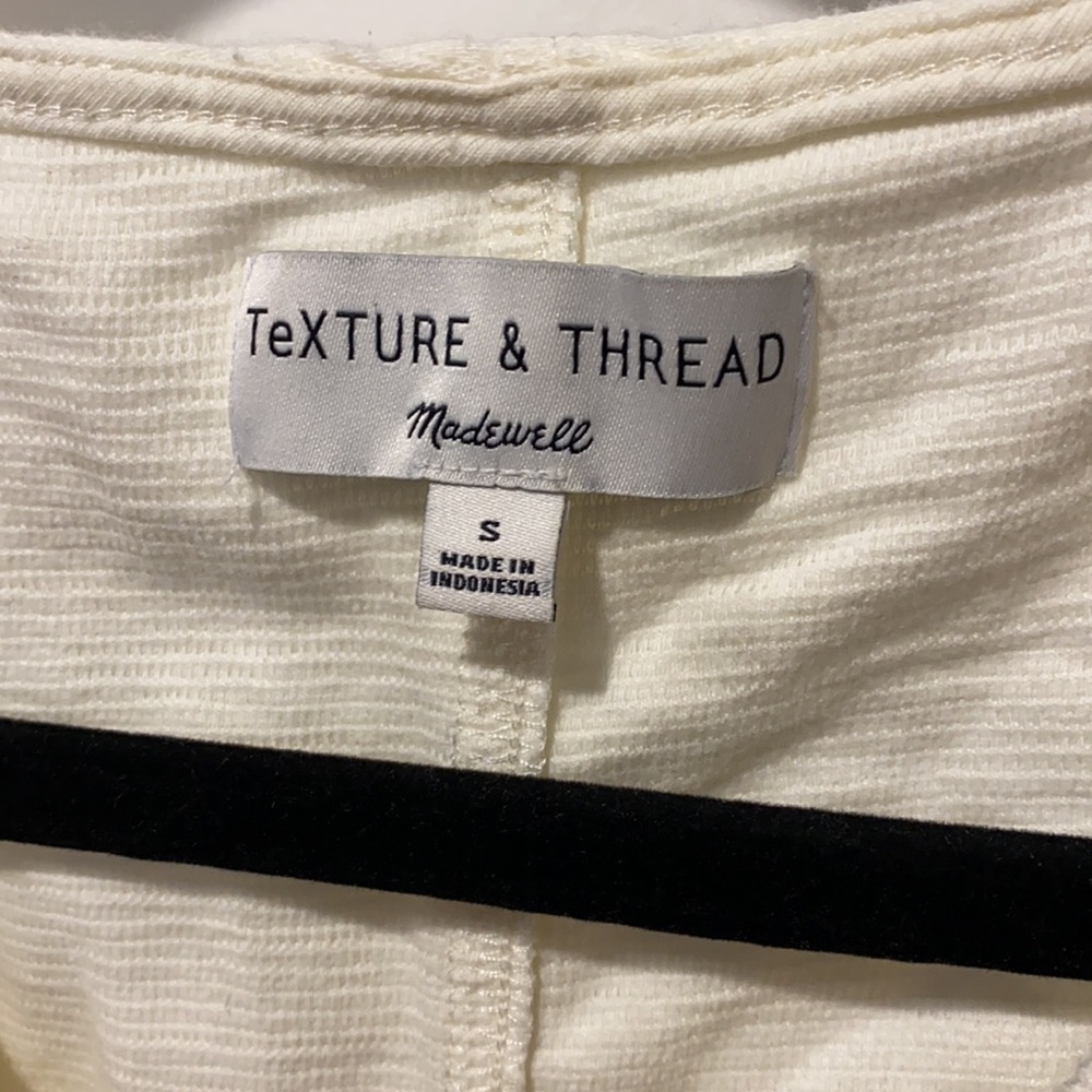 Madewell Texture & Thread Tie Tank EUC - Picture 6 of 11